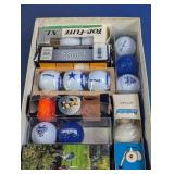 Collection of Novelty & Brand Name Golf Balls Lot