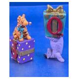 (2) Jim Shore Pooh Christmas Figurines
