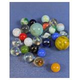 Assorted Vintage Glass Marbles Collection