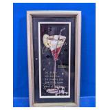 Framed Cosmopolitan Cocktail Recipe Wall Art