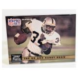 1991 PROSET BO JACKSON/BARRY SANDERS CARD