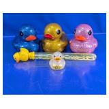 Assorted Duck Toys & Bubble Wand Lot