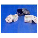 (3) Decorative Trinket Boxes
