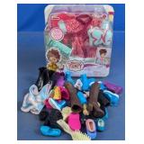 Fancy Nancy Doll Sleepover Set & Shoe Lot