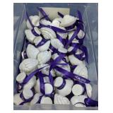 Rose Shaped Soap Favors with Purple Ribbon