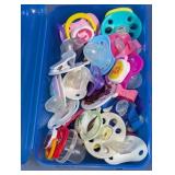 Assorted Baby Pacifier Lot with Storage Case