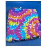 Vibrant Tie-Dye Fleece Throw Blanket