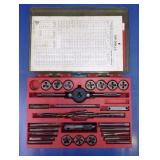 VTG Tap and Die Set with Red Carrying Case