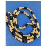 Black & Tan Beaded Necklace