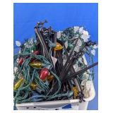 Assorted Christmas String Lights & Yard Stakes Lot