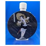 Toyokuni Utagawa Ukiyo-e Style Glass Flask