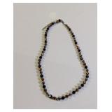 Faceted Metallic Mixed Tone Bead Necklace
