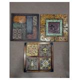 Decorative Metal Wall Art Panels Set