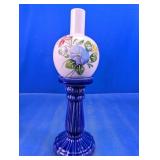 (2)Floral Ceramic Lamp Base & Candlestick