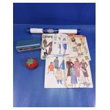 Vintage Sewing Patterns & Accessories Lot