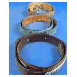 Western Leather Belt Lot