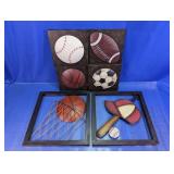 Sports Ball Wall Decor Panels & Framed Pieces