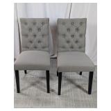 Tufted Upholstered Dining Chairs