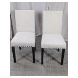 (2)Comptree Upholstered Dining Chairs Duo