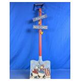 Painted Snow Shovel Happy Holidays Decor
