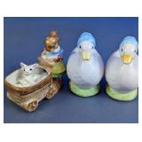 Ceramic Animal Figurines & Shakers Lot