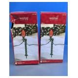 (2) Holiday Living 25ct Adjustable Light Stakes