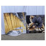 Canvas Wall Art Panels Gold & Black Designs