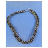 Braided Multi-Strand Seed Bead Necklace