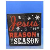 (1) Hobby Lobby Christmas Jesus Wall Sign