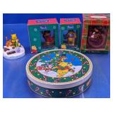 (5) Disney Pooh Christmas Decor Lot