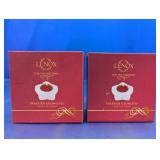 (2)Lenox Yuletide Glowlites Star Tea Lights Set