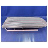 Tabletop Folding Ironing Board with Striped Cover