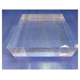 Heavy Clear Acrylic Rectangular Display Block