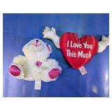 (2) Valentine Plush Toys