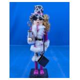 Modern Fashionista Wood Nutcracker Figurine