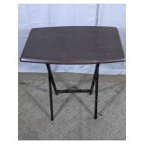 (1) Wooden Folding Side Table