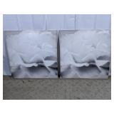 (2) Creative Art Floral Canvas Prints