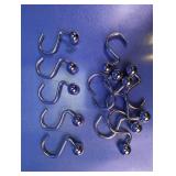 Metal S-Shaped Hooks w/ Ball Ends