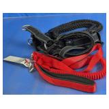 Reflective Dog Harness and Bungee Leash Set