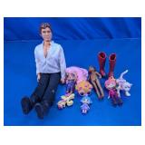 Mixed Dolls & Toy Figures Lot