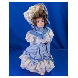Victorian Style Porcelain Doll w/ Stand