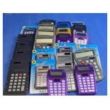 Bulk Lot of Assorted Pocket & Desk Calculators
