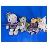Teddy Bear Plush Dolls Assorted Lot