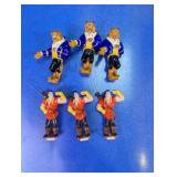 Disney Beast and Gaston PVC Mini Figures