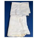 White Linen Embroidered Cloths
