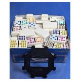 Cardinal Double Fifteen Jumbo Color Dot Dominoes