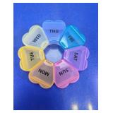 7-Day Flower Petal Weekly Pill Organizer
