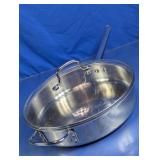 Stainless Sautï¿½ Pan w/ Glass Lid