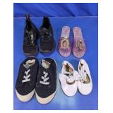 (4)Pairs Assorted Toddler Girls' Shoe Collection