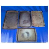Metal Baking Sheets Trays Assorted Sizes
